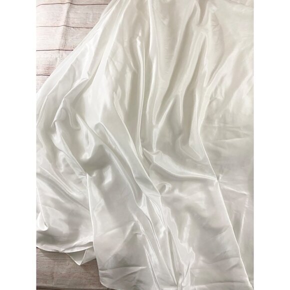 David's Bridal Women's Taffeta A Line Wedding Dress W/Sweetheart Neck - 14W - Picture 13 of 15